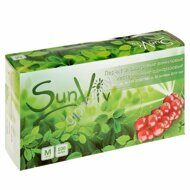 Перчатки виниловые SunViv M неопудрен. 50 пар/100 шт.