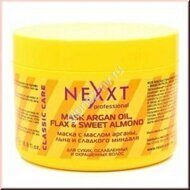 Nexxt professional Маска с маслом арганы, льна и сладкого миндаля 500 мл